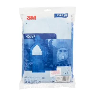 Tuta 3M Monouso Blu 4532+ Tipo 5/6