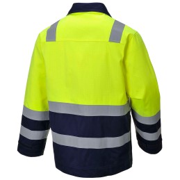 Giacca Modaflame alta visibilità giallo/blu navy