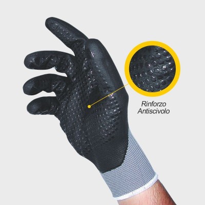 Gloves Roger Flexibo 855 Foam Nero Punt.