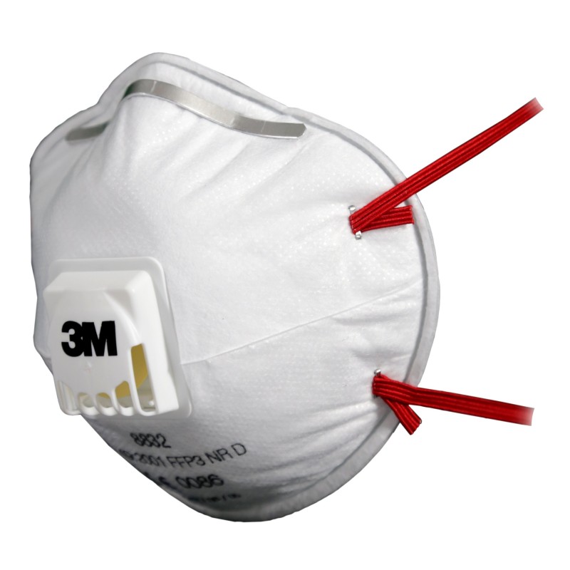 3M™ Particulate Respirator, FFP3, Valved, 8832