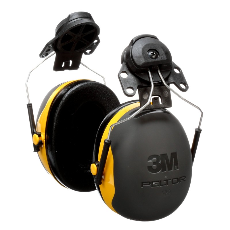 3M™ PELTOR™ Cuffie auricolari Serie X,   X2P3 Cuffia attacco elmetto gialla  30 dB