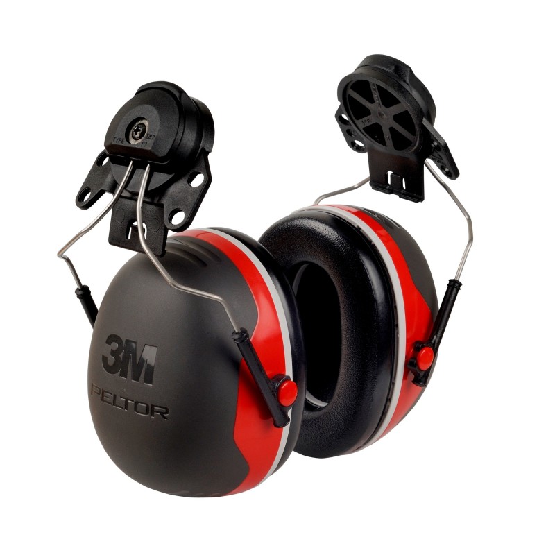 3M™ PELTOR™Cuffie auricolari Serie X,   X3P3 Cuffia attacco elmetto rossa  32 dB