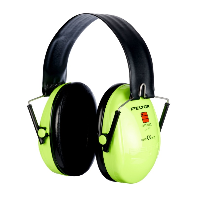 3M™ PELTOR™ Optime™ I Cuffie auricolari, 27 dB, giallo, Hi-Viz, con bardatura temporale, H510A-470-GB