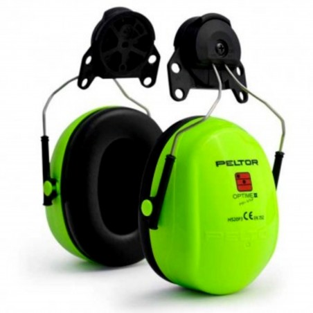 3M™ PELTOR™ Optime™ III HI-Viz Cuffie auricolari, 34 dB, giallo/verde, con attacco per elmetto  H540P3EV