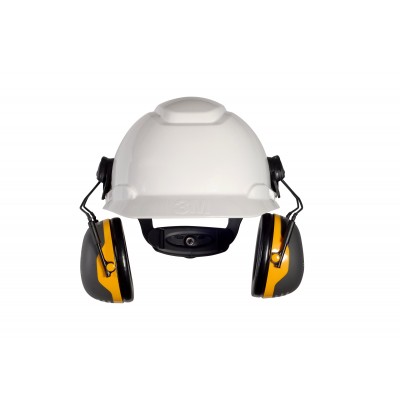 3M™ PELTOR™ Cuffie auricolari Serie X,   X2P3 Cuffia attacco elmetto gialla  30 dB