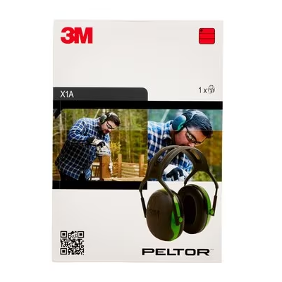 Cuffia 3M Serie X  X1A Temporale Verde