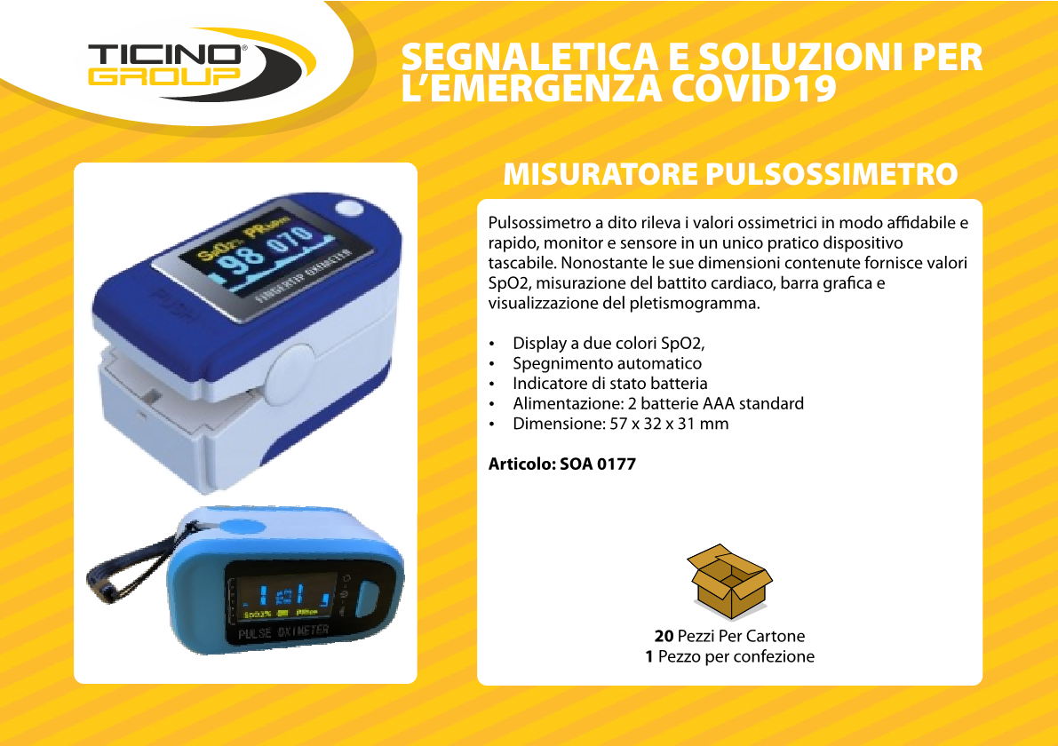 Misuratore Pulsossimetro portatile